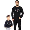 Yeni aile eşleşen kıyafetler sweatshirtler baba oğul anne kıyafetleri bebek sonbahar kıyafetleri kazak baba