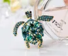 2019 Nuovo stile Style European e americano Personalità in stile Crystal Turtle Pin Accessorio per le donne