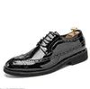 Grande per uomo in cima di brevetto in ciepone da uomo Nightclub Personalized Shoes Casual Designer Mareafrers G5.33 476 "