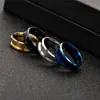 Stainless steel Groove Ring Desinger tie rings Band women rings gold band mens rings fashion designer jewelry