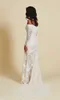 Mermaid Latest Bohemia Dresses Long Sleeve Lace Appliqued Off the Shoulder Boho Bridal Gowns Beach Sweep Train Wedding Dress