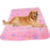 Couverture pour chien, stylos imprimés de pattes, tapis pour petits chiens, couverture de lit chaude, polaire douce, 15 modèles, WLL907