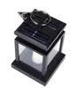 4pcs Waterproof LED Solar Garden Light Flickering Flameless Candle Outdoor Lighting Hanging Smokeless Solar Lantern for Camping