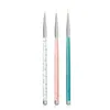 NA003 3 PCS Set Nail Art Liner Painting Brush 5mm 8mm 11mm Nail Drawing Dotting Brushes UV Gel Acrylic Manicure Nails Tool