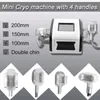 Professionell cryolipolysfettfrysning bantningsmaskin 200mm 150mm 100mm mini cryo handtag -11 grad viktminskning fett frysning maskin