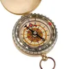 Camping en plein air Randonnée Portable Brass Pocket Golden Compass Navigation