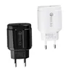 USB charger Phone QC 3.0 18W quick wall charger 3A EU US plug travel adapter for LG samsung universal fast charger