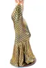 Sexy sirène longue jupe femmes élégante taille haute trompette jupe motif en écailles de poisson Halloween Cosplay fête Performance Clubwear taille S-XXL