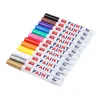 Waterproof Marker Pen Tyre Tire Tread Rubber Permanent Non Fading Marker Pen Paint Pen White Color can Marks on Most Surfaces DBC