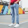 Skinny Jeans Pant Casual Trousers 2019 Blue Jeans Homme Stretch Spliced ​​Denim Pants Plus Size S-XXXXXXL Streetwear