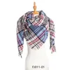 Wholesale-2019 Autumn winter new bristles small plaid square towel designer scarf neck lady luxury gift blanket shawl 135*135cm