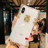 Чехлы для мобильных телефонов Чехлы для 15 13 12 7plus X Bling Metal Clear Crystal Cover для iPhone 14 Pro Max 11 Case 240304