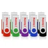 10pcs/Lot Metal Rotating USB 2.0 Flash Drive Drive Drive Thumb Memory Stick 1G 2G 4G 8G 16G لجهاز الكمبيوتر المحمول MAC 5 ألوان