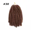 Synthetisch gehaakte vlechten haar single ombre kleur lente twist synthetische haarextensies 110g 60strands best verkopende