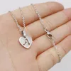 Heart Pendant Hollow Letters Necklace Stainless Steel Women Choker Necklace Jewelry A-Z 26 Initials Choker Necklaces Gifts