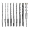 9pcs Cruz Cruz Elétrica Betão Pedra Home Carbide Liga Redonda Lugar Rotary Durável Mini Clinker Broca