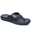 Desenhador Verão Flip Flops Homens Chinelos Crocodilo PU Design Sandálias de Praia Casuais Casual Deslizamento De Verão Melhor Qualidade Tamanho US7-11