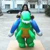 Outdoor Party Game Toys Funny Walking Inflatable Running Dinosaur Costume 1m Adult Wearable Blow Up Dinosaur Mascot Suits For Event