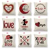 Household Decorativas almofadas casos de letra fronha respirável quadrado do amor Almofada Dia 72 estilos Para Valentim Capa