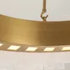 Nowy Złoty Luksusowy Żyrandol Polerowany Metalowe Wiszące Światła Rodowe do Kuchni Island Led Chips Matte Szkło Lampa Salonowa