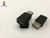 500PCS / Lot USB Kvinna Transfer Micro USB Kvinnlig Adapter 5p Andrews Mobiltelefon Mor till mobil ström till USB-omvandlare