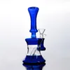 Nieuwe Gekleurde Glazen Waterpijp Bong Glazen Waskolf Waterpijp voor Roken Water oliebrander 14mm rig dab bong blauw