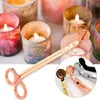 4 Colors Stainless Steel Candle Wick Trimmer Oil Lamp Trim Scissor Cutter Snuffer Tool Hook Clipper