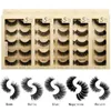 3D Mink False Eyelashes 5 Pairs Eyelash Extensions Natural Long Thick Eye Lashes Hand made Fluffy Fake lash Makeup Beauty Tools