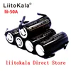 Liitokala Lii-50a 26650 5000mAh litiumbatteri, 3,7V 5000mAh, 26650 uppladdningsbart batteri, 26650-50A Lämpliga + DIY-nickelplåtar