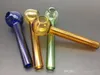 7 cm mini Great Pyrex Tjock Glas Oljebrännare Glas Olje Tube Burning Pipe somking pipes vattenpipor gratis frakt