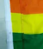 قوس قزح العلم 3x5FT 90x150cm LGBT راية بوليستر ملون قوس قزح العلم للديكور 3 X 5FT العلم KKA6888