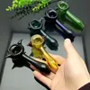 Smoking Pipe Mini Hookah glass bongs Colorful Metal Shape Hot selling pointed ear shaped colored glass pipe in Europe and America