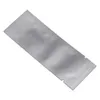 4x12cm ouverture supérieure thermoscellable emballage sous vide sacs argent pur papier d'aluminium sac de café sachets de poudre d'épices fête sucre thé sacs de stockage