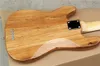 Fábrica atacado 5 cordas cor de madeira natural guitarra elétrica com corpo de madeira de cinzas, Fingerboard de Rosewood, Vermelho Petloud Pickguard