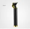 T9 الشعر الكهربائي كليبرز Duddha Head Dragon Oil Head Small Tube Men على شكل T Trimmer شفرات الحلاق الاحترافية مع Charger3090