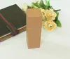 Livraison gratuite brun fête cadeau boîte en carton parfum bouteille torche paquet Kraft papier boîtes 5*5*16.2cm