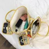 ピンク菅野デザイナートートバッグ女性ハンドバッグ高級ショルダーバッグコンポジットバッグ2本/セット新しいファッション財布