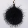 15cm y Raccoon Fur Ball Keychain Real Fur Key Chains Pompom Keychain Pompon Keyring Charm Women Bag Pendant6999075