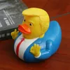 Duck Bath Toy PVC Trump Ducks Shower Floating US President Doll Showers Water Toys Novelty Kids Gifts Wholesale WLL1004