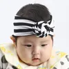 8 Kolory Cute Baby Striped Knot Opaska Girls Headwraps Turban Opaski Niemowlę Bandanas Cross Front Hairband Phtography Rekwizyty M1911