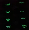 Lichtgevende tanden Masker Unisex Anti Stof Gezichtsmasker Gezichtsafdekking Cosplay Party Glow in het donkere katoenen gezichtsmasker voor Halloween