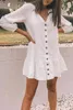 Summer Sexy V Neck Short Beach Dress Cotton Mini Loose Casual T Shirt Dress Plus Size Women Clothing275Y