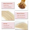 Wstępnie związane i końcówka ludzkie włosy przedłużenia fuzyjne patyczko końcówki włosów niewidoczna płynna klej keratyny w przedłużanie włosów 50 pasm/pakiet 1 g/s