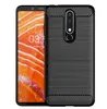 Kolfibertextur Slim Armor Borstat TPU-hölje för Nokia 3 Plus 9 PureView X3 X5 X7 2.1 3.1 5.1 7.1 8.1 8 Sirocco 280PCS