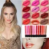 DHL 12 kleur lip glanzend kit waterdichte matte langdurige vloeistof lipstick make-up lip glans natuurlijke hydraterende voedzame make-up