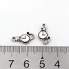 500Pcs/Lots Antique Silver Single-Sided Design Quartz Clock Alloy Charm Pendants For Jewelry Making, Pendants, Necklace And Bracelet 8.5 x16mm A-604