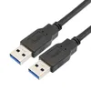 USB 3.0 мужчина к мужскому USB до USB кабельный шнур для передачи данных 3 фута 100см высокой скорости