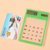 Transparent Calculator Creative Student Stationery Ultra-thin Solar Mini Calculator for School Office Party Favor