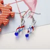 Collier pendentif en verre de Murano boucles d'oreilles pendantes ensemble de bijoux de mode pour les femmes fête cadeau d'anniversaire Costume décor Style ethnique