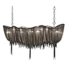 Tassel Chain Pendant Lamp Shade Aluminum Boat Light for Dinning Living Room Home Decor Hotel Bar